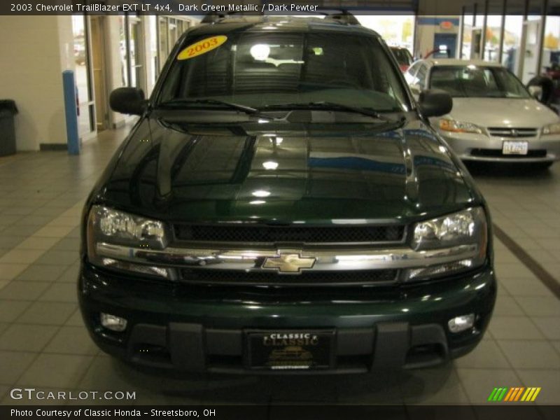 Dark Green Metallic / Dark Pewter 2003 Chevrolet TrailBlazer EXT LT 4x4