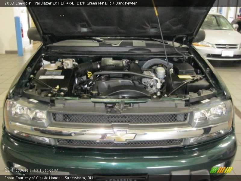 Dark Green Metallic / Dark Pewter 2003 Chevrolet TrailBlazer EXT LT 4x4