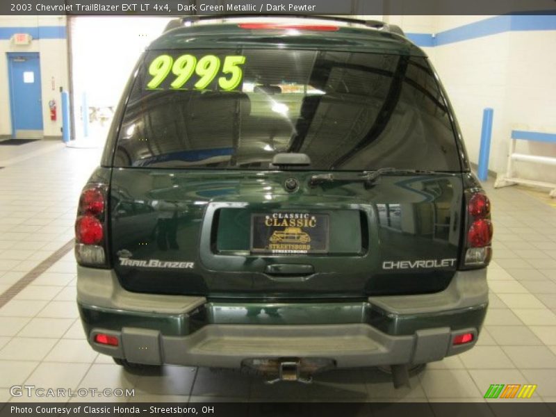 Dark Green Metallic / Dark Pewter 2003 Chevrolet TrailBlazer EXT LT 4x4