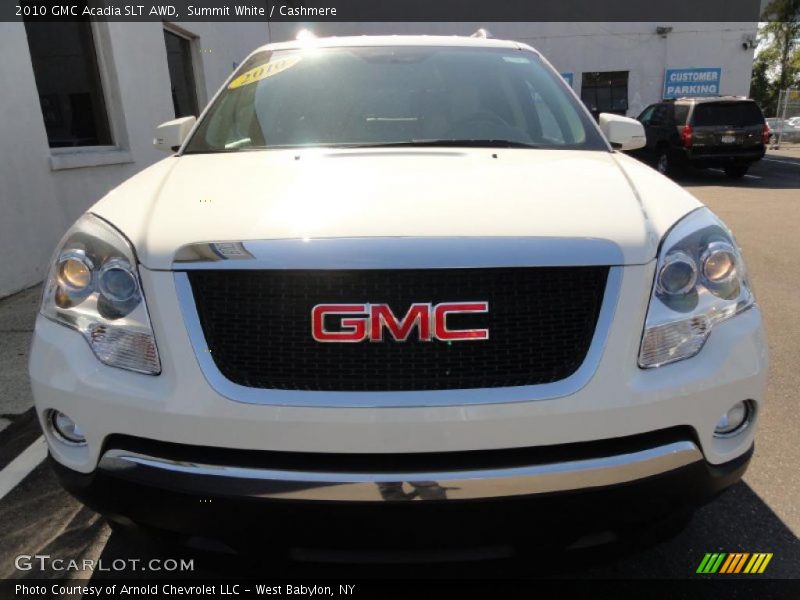 Summit White / Cashmere 2010 GMC Acadia SLT AWD