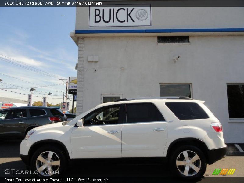 Summit White / Cashmere 2010 GMC Acadia SLT AWD