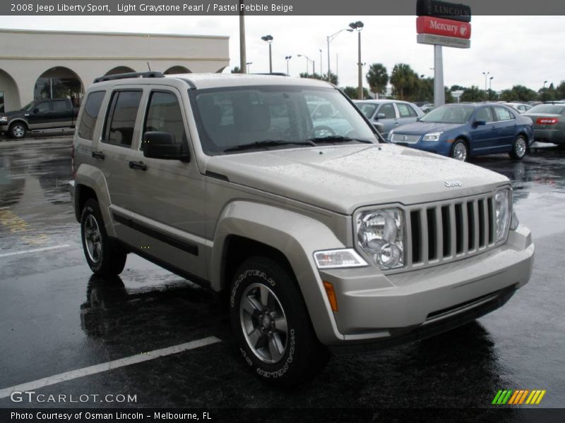 Light Graystone Pearl / Pastel Pebble Beige 2008 Jeep Liberty Sport