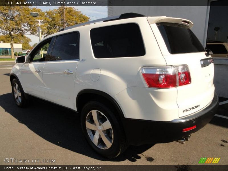 Summit White / Cashmere 2010 GMC Acadia SLT AWD