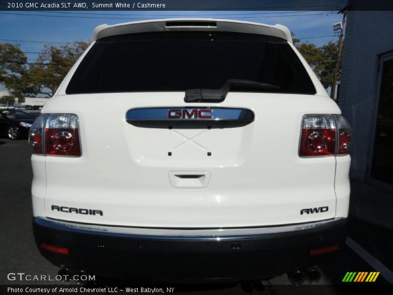Summit White / Cashmere 2010 GMC Acadia SLT AWD