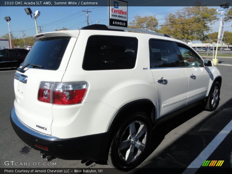 Summit White / Cashmere 2010 GMC Acadia SLT AWD