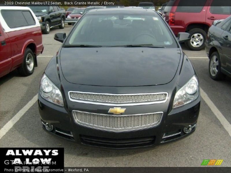 Black Granite Metallic / Ebony 2009 Chevrolet Malibu LTZ Sedan