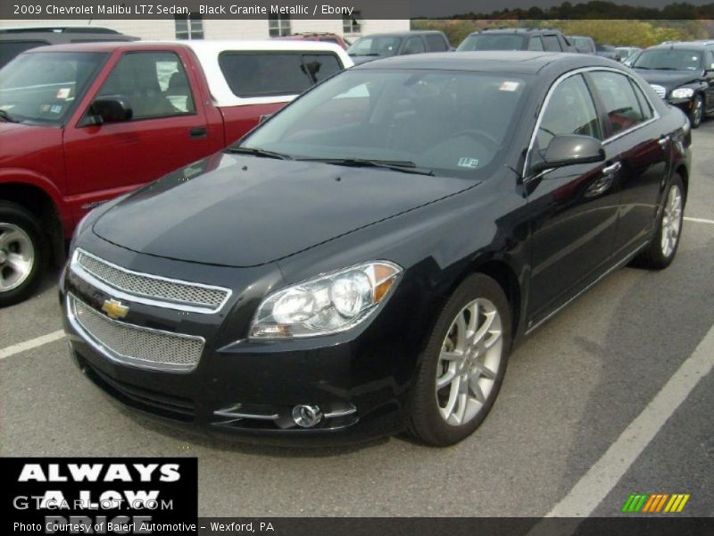 Black Granite Metallic / Ebony 2009 Chevrolet Malibu LTZ Sedan
