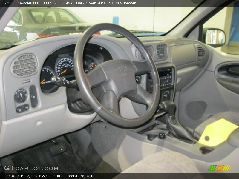 Dark Green Metallic / Dark Pewter 2003 Chevrolet TrailBlazer EXT LT 4x4