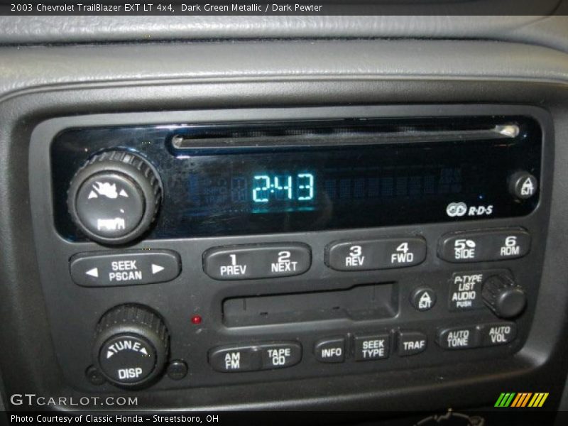 Dark Green Metallic / Dark Pewter 2003 Chevrolet TrailBlazer EXT LT 4x4