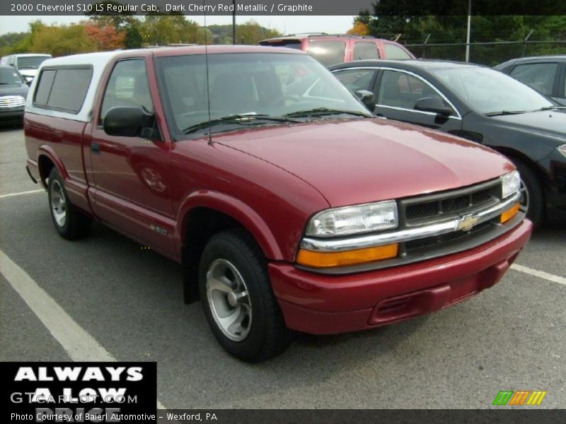 Dark Cherry Red Metallic / Graphite 2000 Chevrolet S10 LS Regular Cab