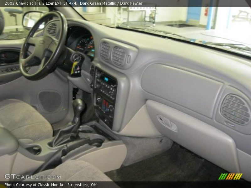 Dark Green Metallic / Dark Pewter 2003 Chevrolet TrailBlazer EXT LT 4x4