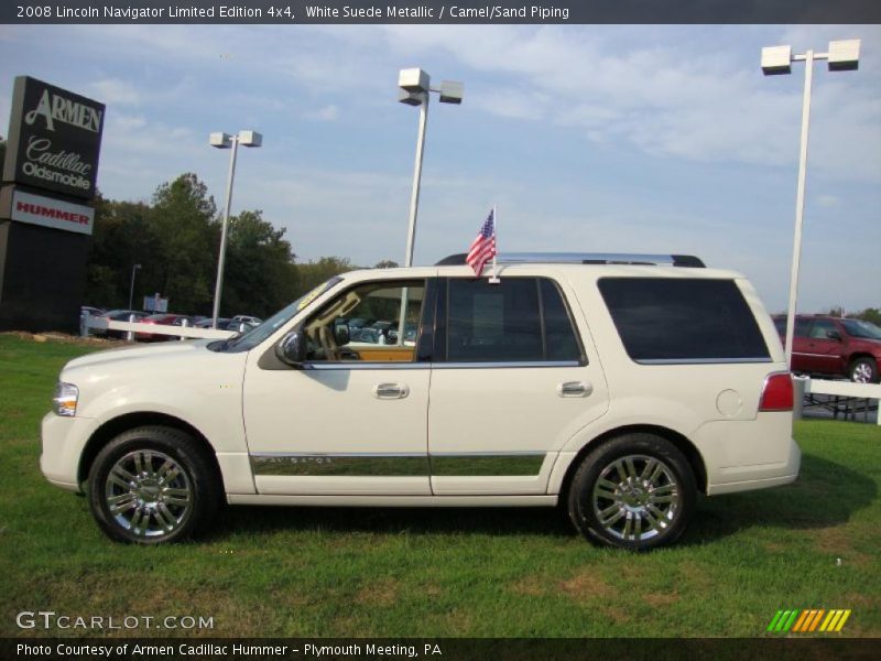 White Suede Metallic / Camel/Sand Piping 2008 Lincoln Navigator Limited Edition 4x4