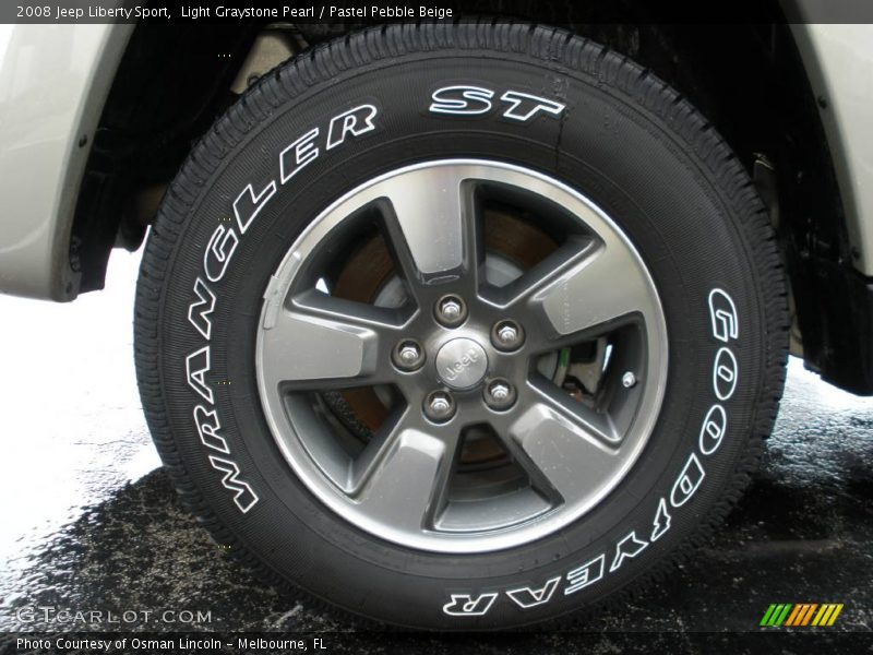 Light Graystone Pearl / Pastel Pebble Beige 2008 Jeep Liberty Sport