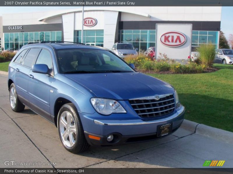Marine Blue Pearl / Pastel Slate Gray 2007 Chrysler Pacifica Signature Series