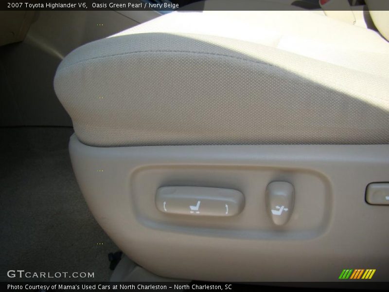 Oasis Green Pearl / Ivory Beige 2007 Toyota Highlander V6