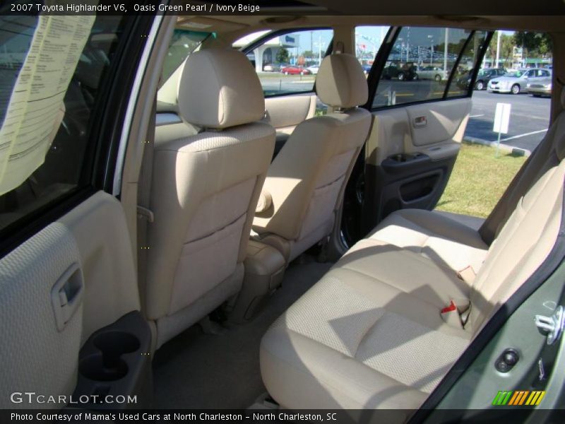 Oasis Green Pearl / Ivory Beige 2007 Toyota Highlander V6