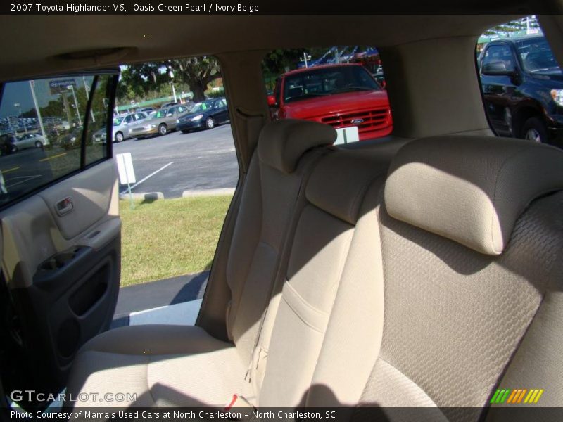 Oasis Green Pearl / Ivory Beige 2007 Toyota Highlander V6