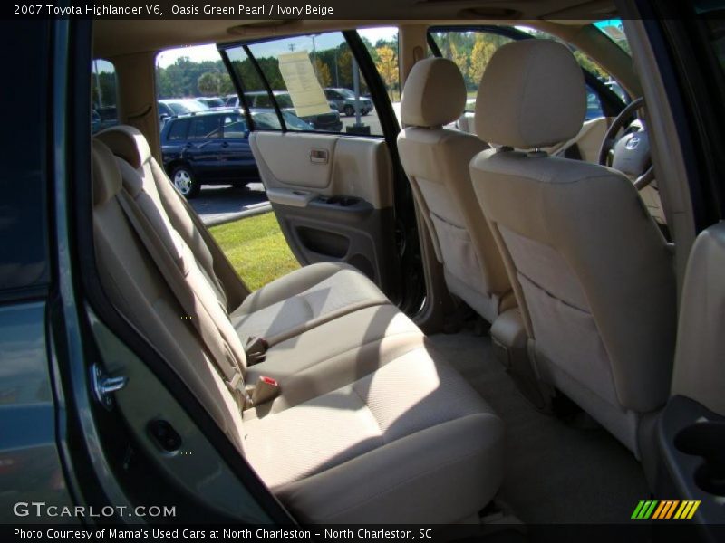 Oasis Green Pearl / Ivory Beige 2007 Toyota Highlander V6