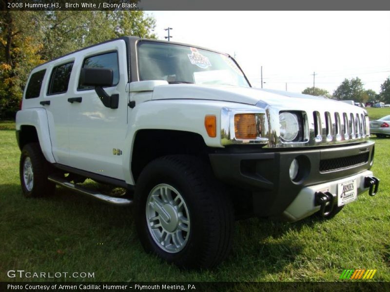 Birch White / Ebony Black 2008 Hummer H3