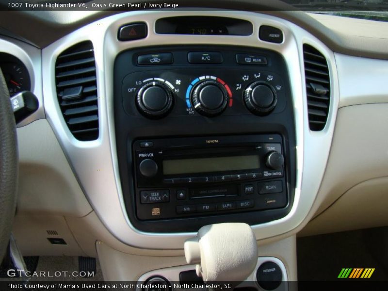 Oasis Green Pearl / Ivory Beige 2007 Toyota Highlander V6
