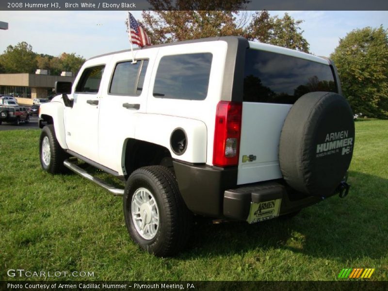 Birch White / Ebony Black 2008 Hummer H3