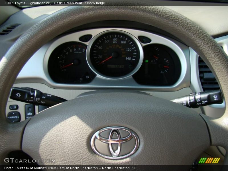 Oasis Green Pearl / Ivory Beige 2007 Toyota Highlander V6