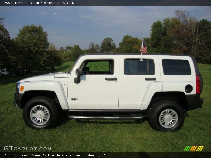 Birch White / Ebony Black 2008 Hummer H3