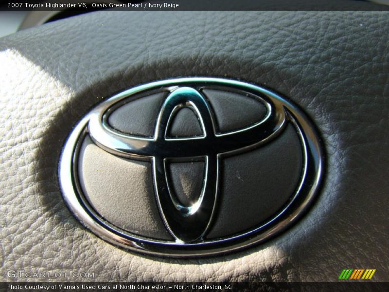 Oasis Green Pearl / Ivory Beige 2007 Toyota Highlander V6