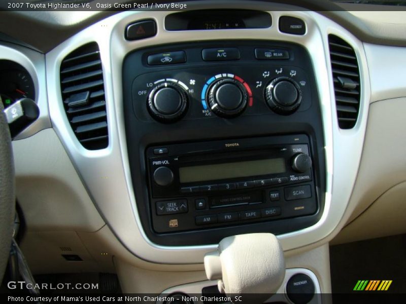Oasis Green Pearl / Ivory Beige 2007 Toyota Highlander V6