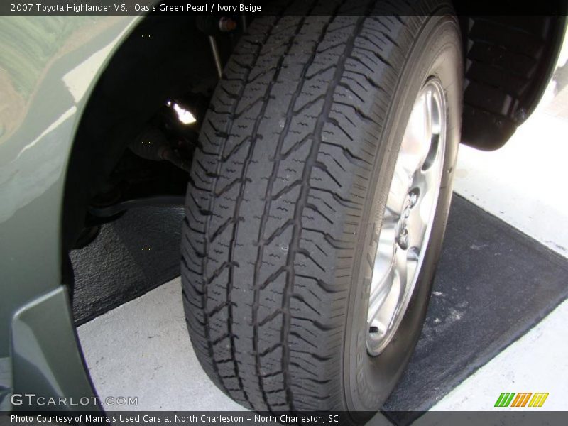 Oasis Green Pearl / Ivory Beige 2007 Toyota Highlander V6