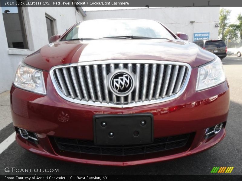 Red Jewel Tintcoat / Cocoa/Light Cashmere 2010 Buick LaCrosse CXS