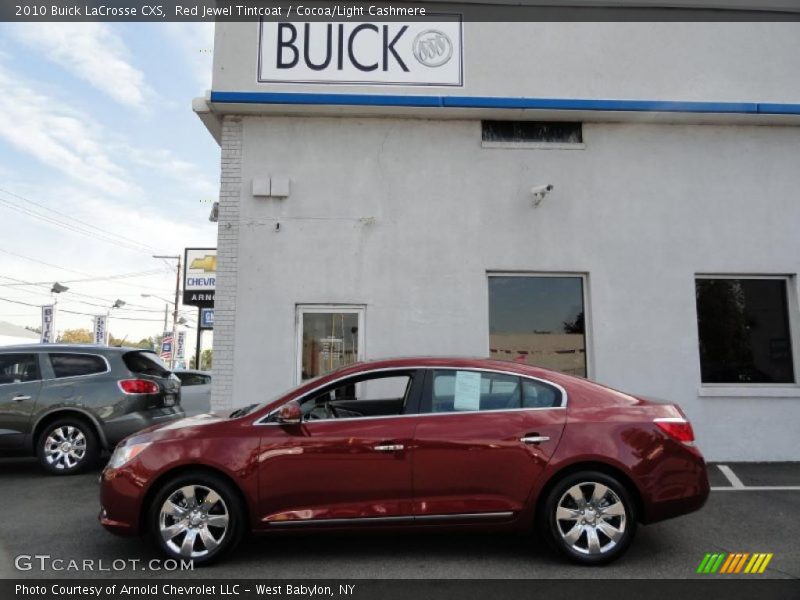 Red Jewel Tintcoat / Cocoa/Light Cashmere 2010 Buick LaCrosse CXS