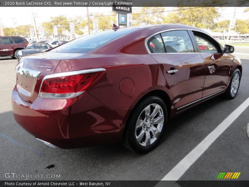 Red Jewel Tintcoat / Cocoa/Light Cashmere 2010 Buick LaCrosse CXS