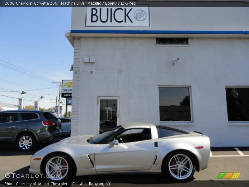 Machine Silver Metallic / Ebony Black/Red 2006 Chevrolet Corvette Z06