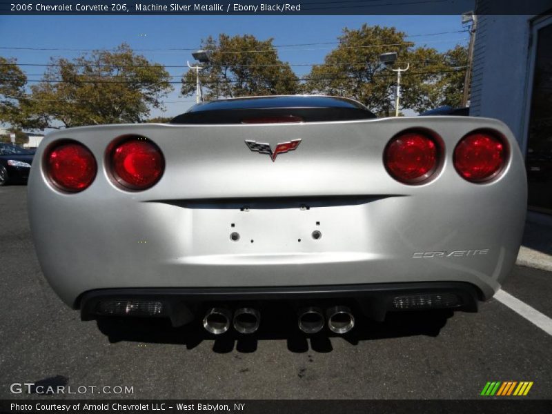 Machine Silver Metallic / Ebony Black/Red 2006 Chevrolet Corvette Z06