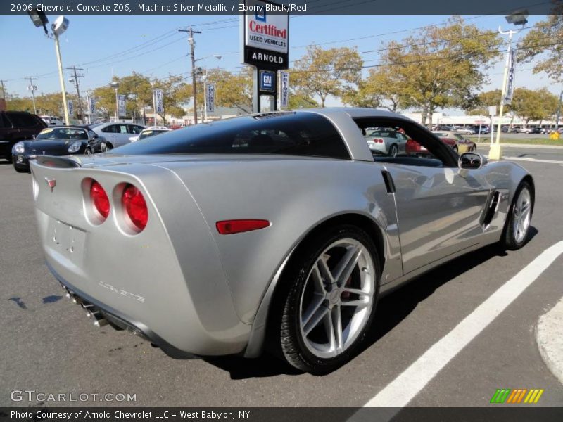 Machine Silver Metallic / Ebony Black/Red 2006 Chevrolet Corvette Z06