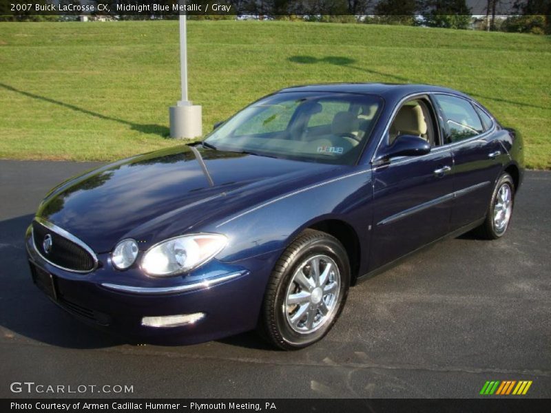 Midnight Blue Metallic / Gray 2007 Buick LaCrosse CX
