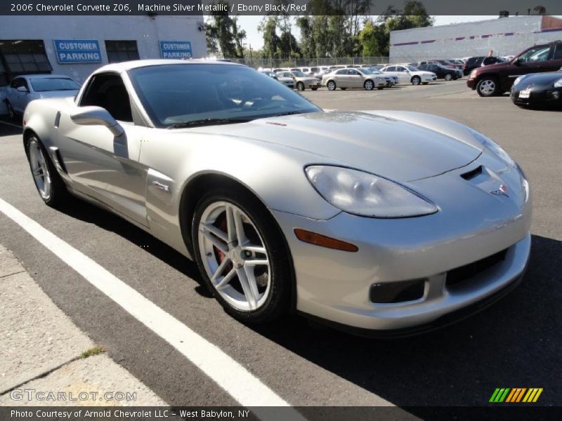 Machine Silver Metallic / Ebony Black/Red 2006 Chevrolet Corvette Z06