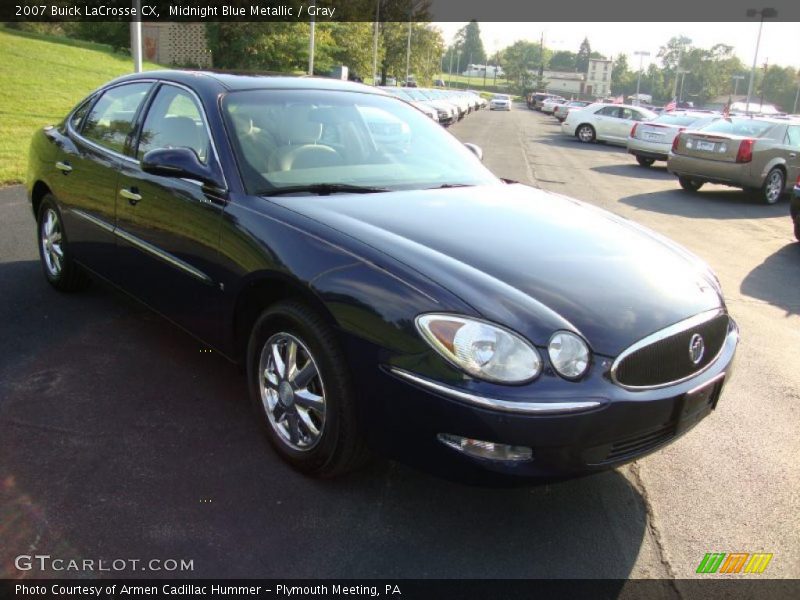 Midnight Blue Metallic / Gray 2007 Buick LaCrosse CX