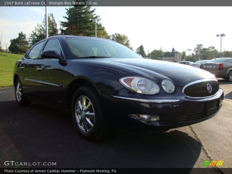Midnight Blue Metallic / Gray 2007 Buick LaCrosse CX