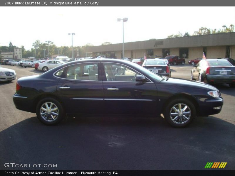 Midnight Blue Metallic / Gray 2007 Buick LaCrosse CX