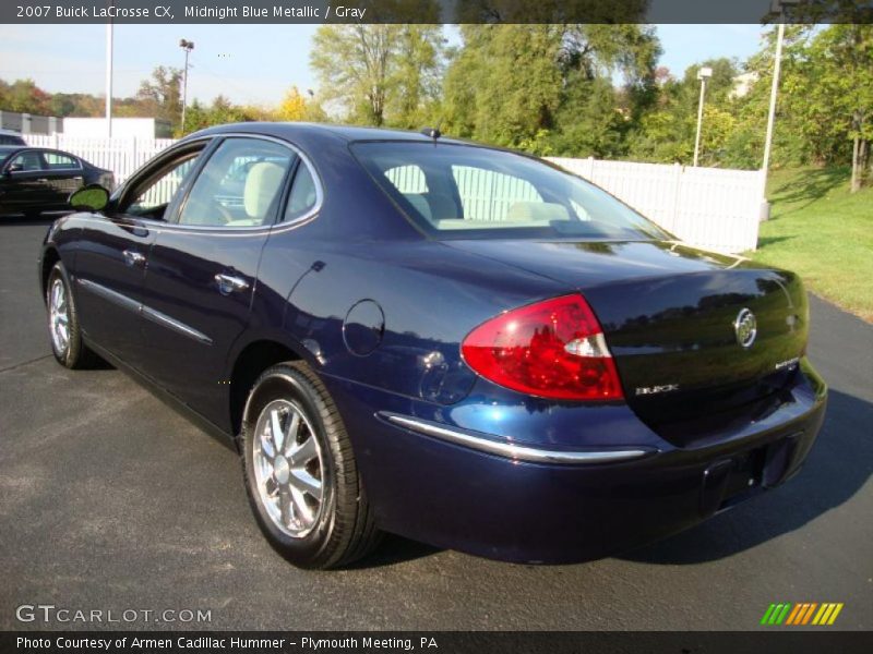 Midnight Blue Metallic / Gray 2007 Buick LaCrosse CX