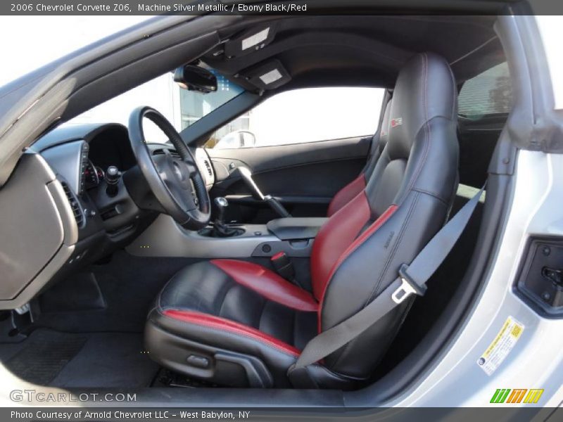 Machine Silver Metallic / Ebony Black/Red 2006 Chevrolet Corvette Z06