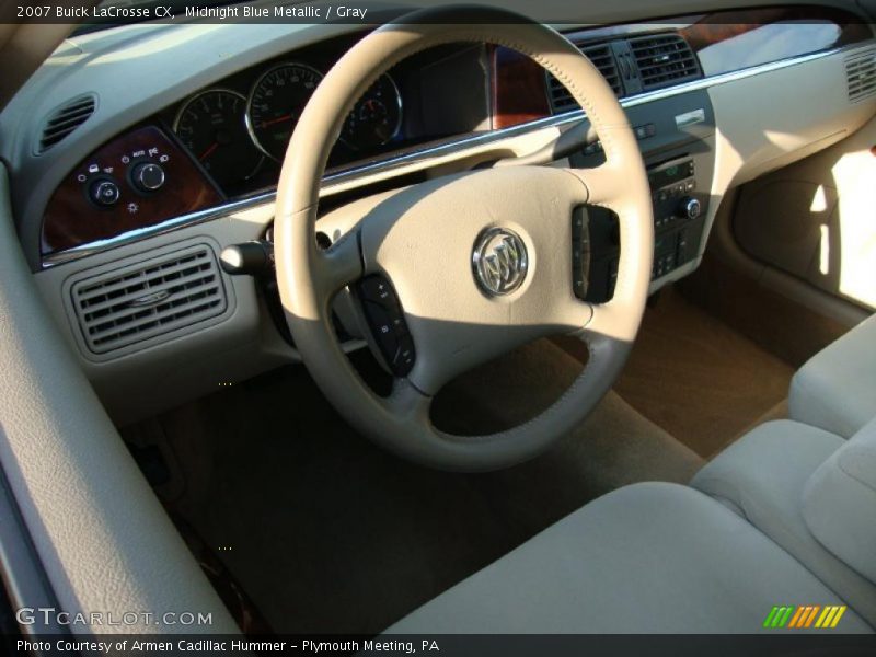 Midnight Blue Metallic / Gray 2007 Buick LaCrosse CX