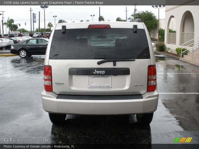 Light Graystone Pearl / Pastel Pebble Beige 2008 Jeep Liberty Sport