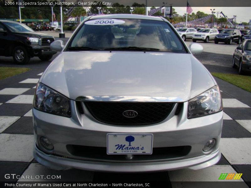 Clear Silver / Gray 2006 Kia Spectra Spectra5 Hatchback