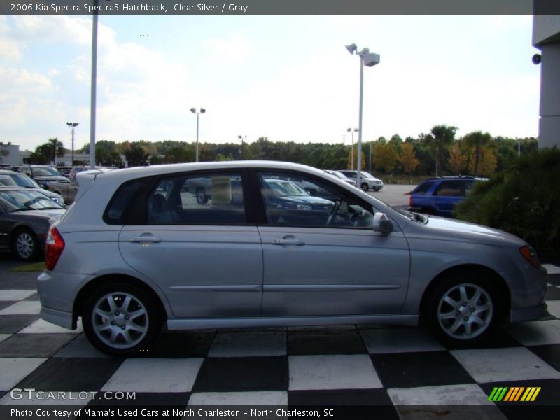 Clear Silver / Gray 2006 Kia Spectra Spectra5 Hatchback