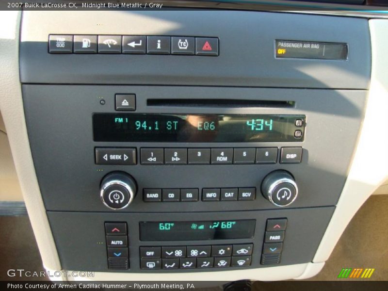 Midnight Blue Metallic / Gray 2007 Buick LaCrosse CX