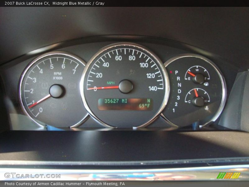 Midnight Blue Metallic / Gray 2007 Buick LaCrosse CX