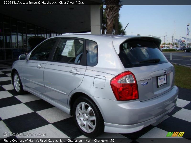Clear Silver / Gray 2006 Kia Spectra Spectra5 Hatchback